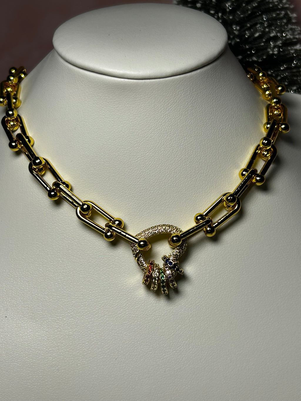 Collar y Aretes Crystal Beads Color