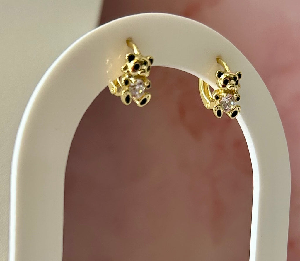 Aretes Osito Oro laminado