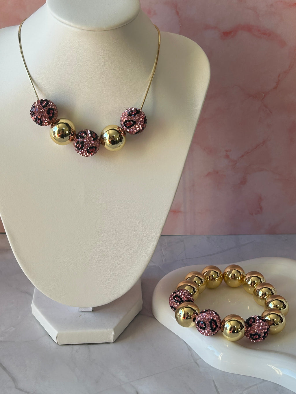 Set Collar y Brazalete Animal Print