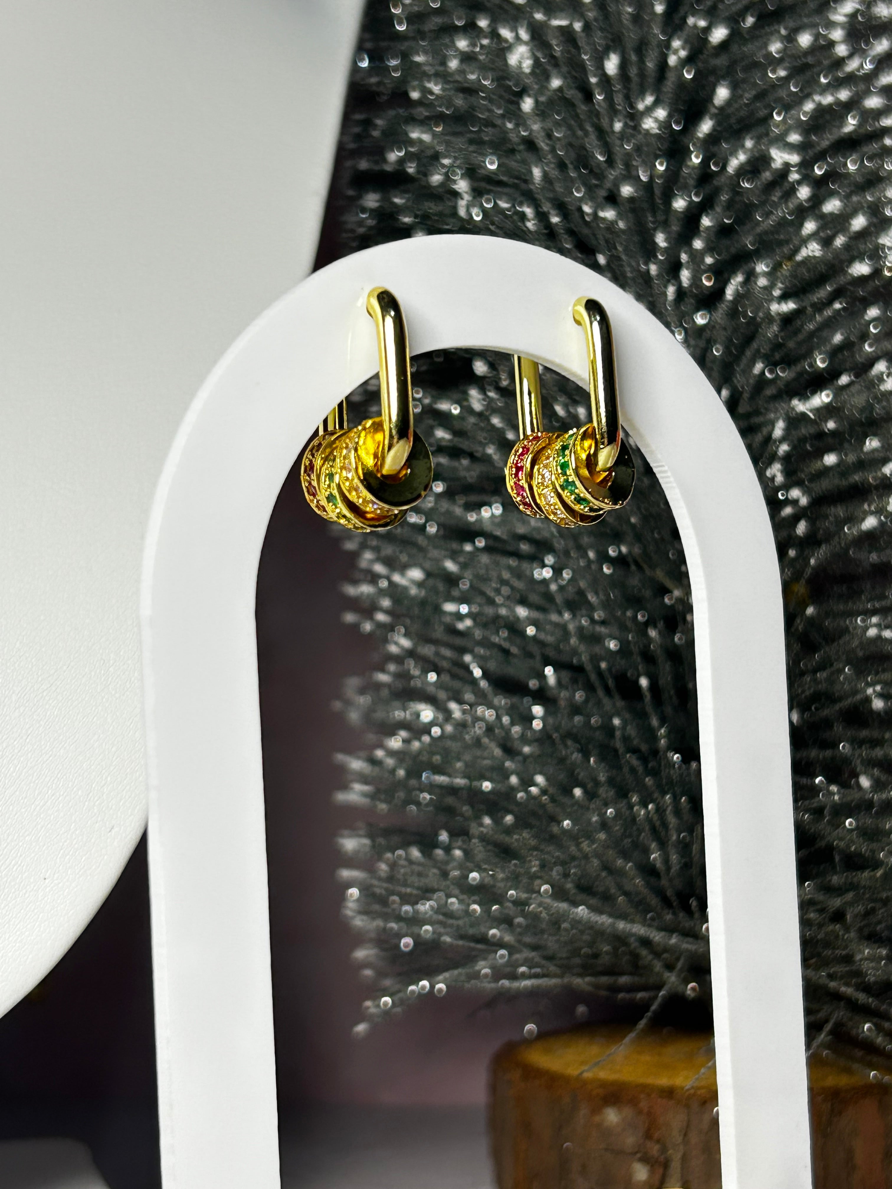 Collar y Aretes Crystal Beads Color