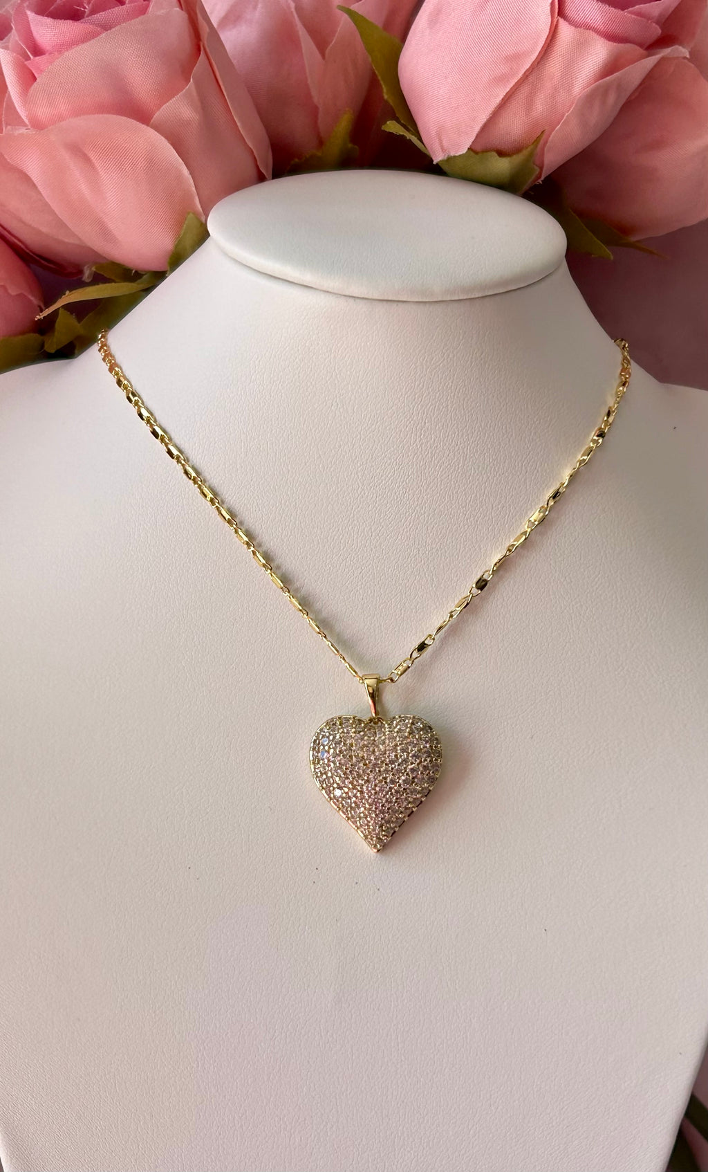 Collar Corazón Oro laminado