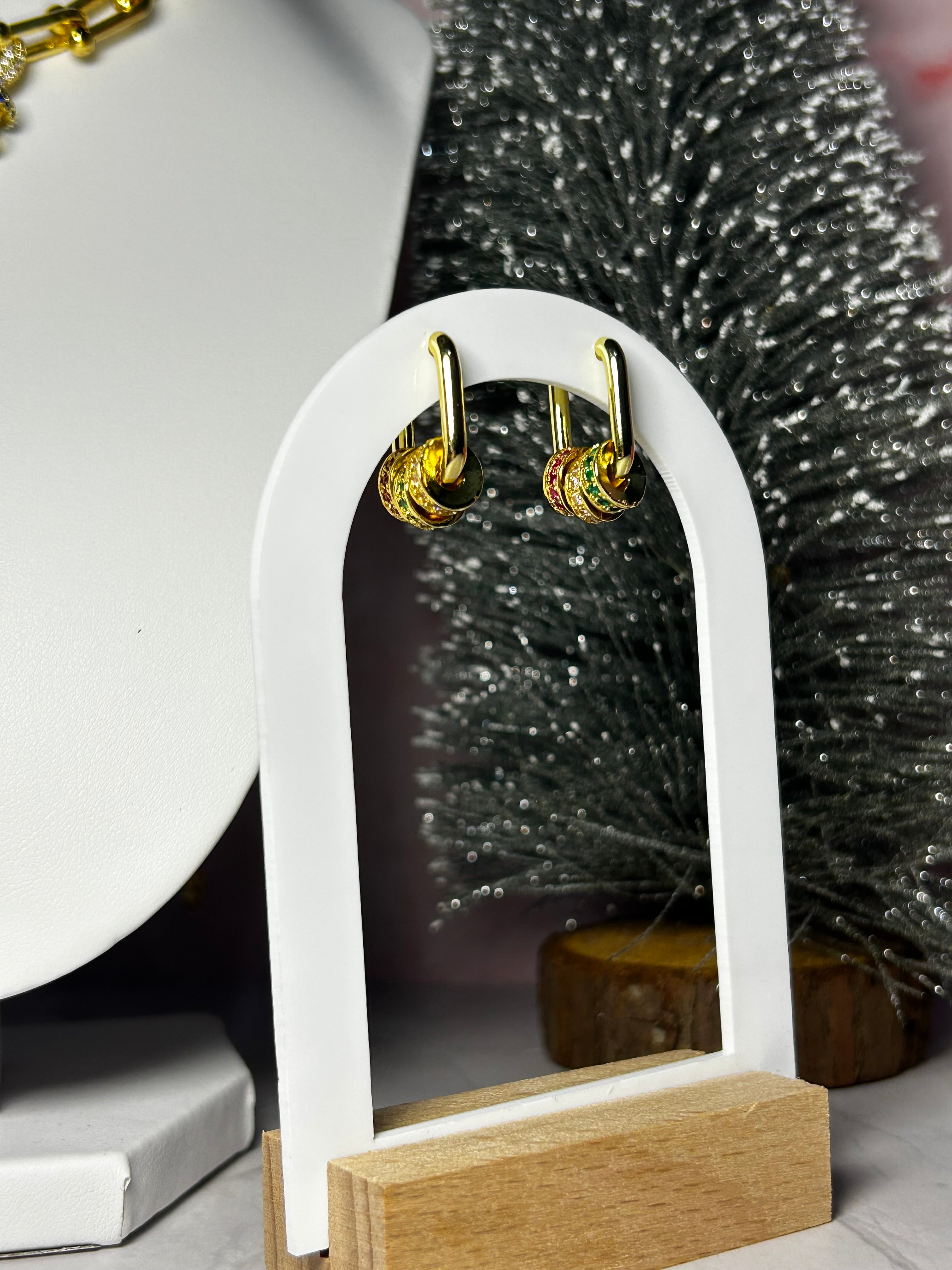 Collar y Aretes Crystal Beads Color