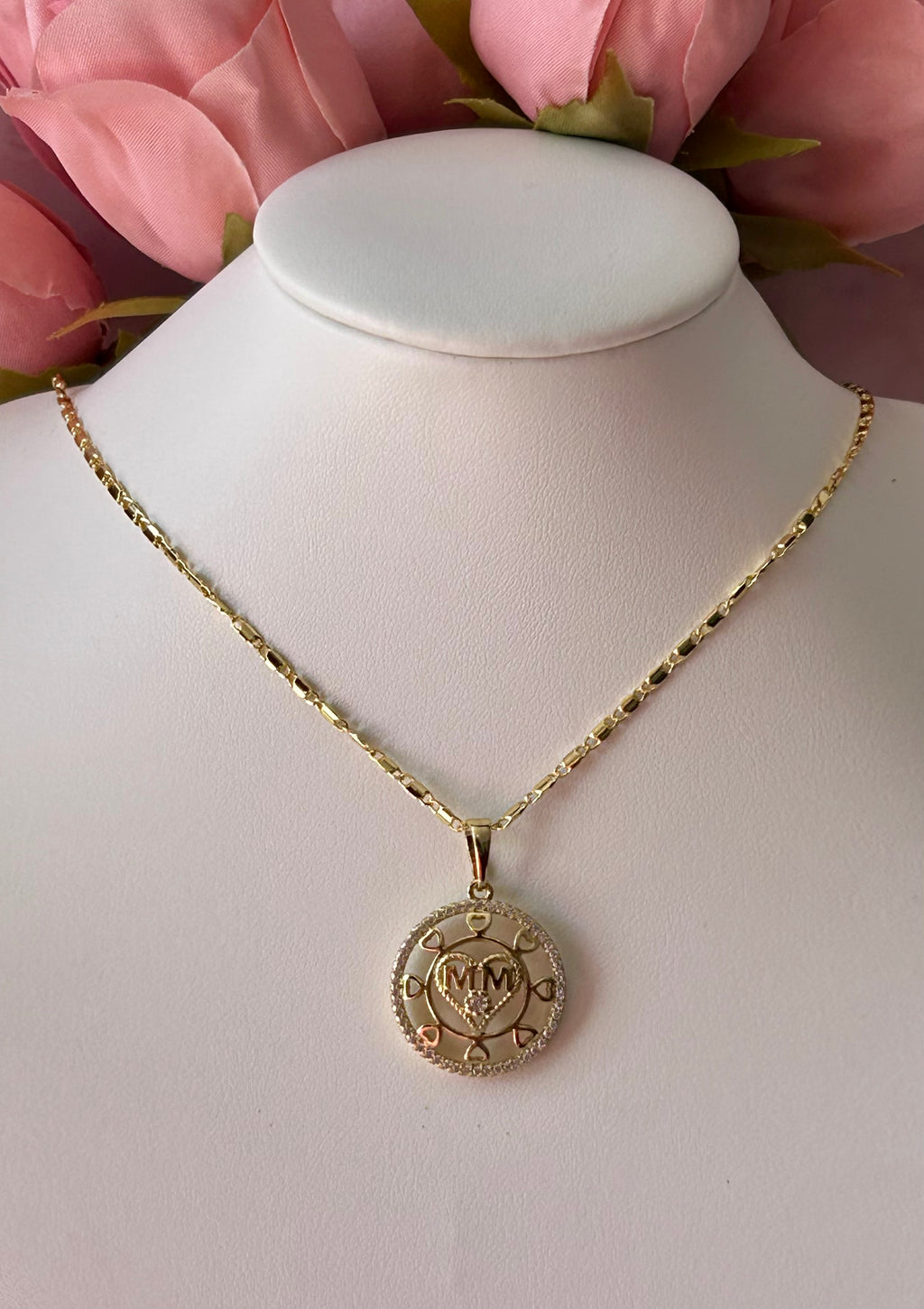 Collar MOM CÍRCULO oro laminado