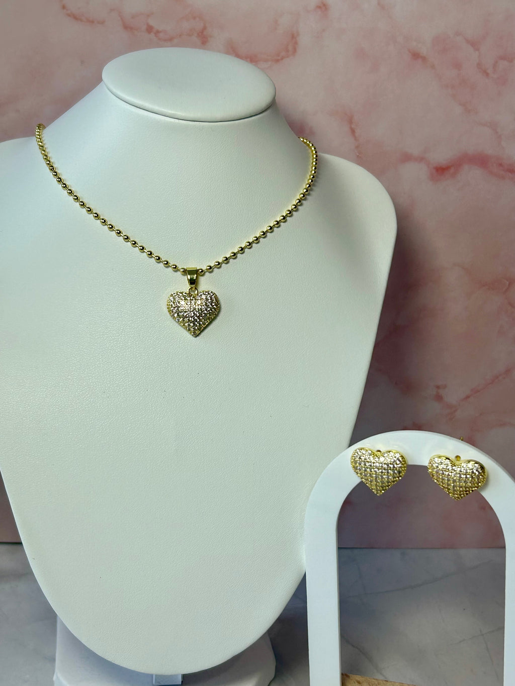 Collar y Aretes Circón