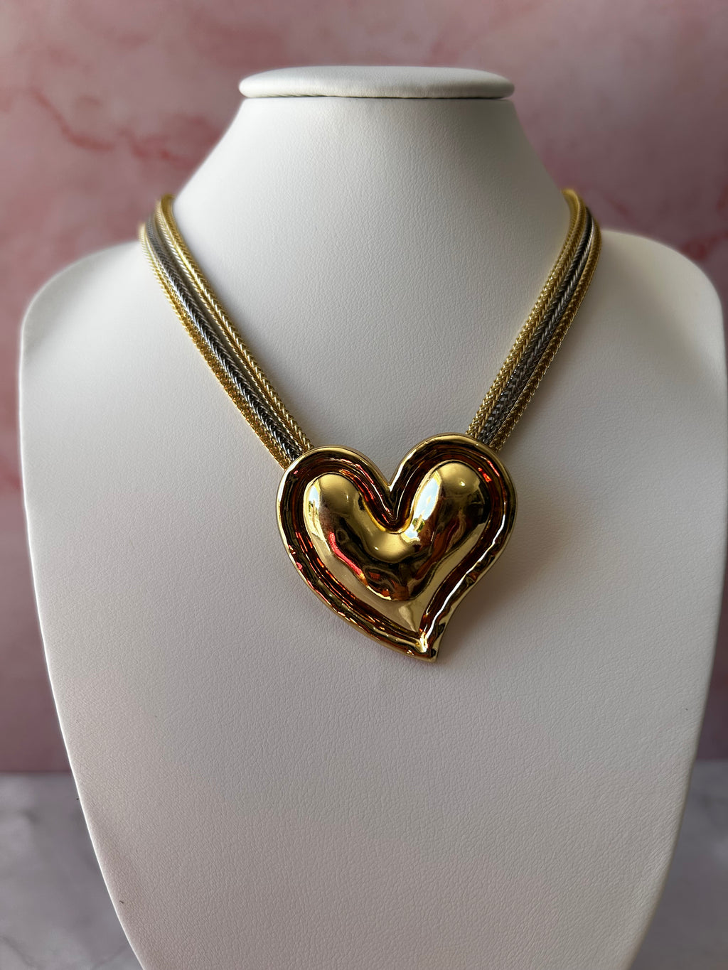Collar Corazón DuoColor ✨