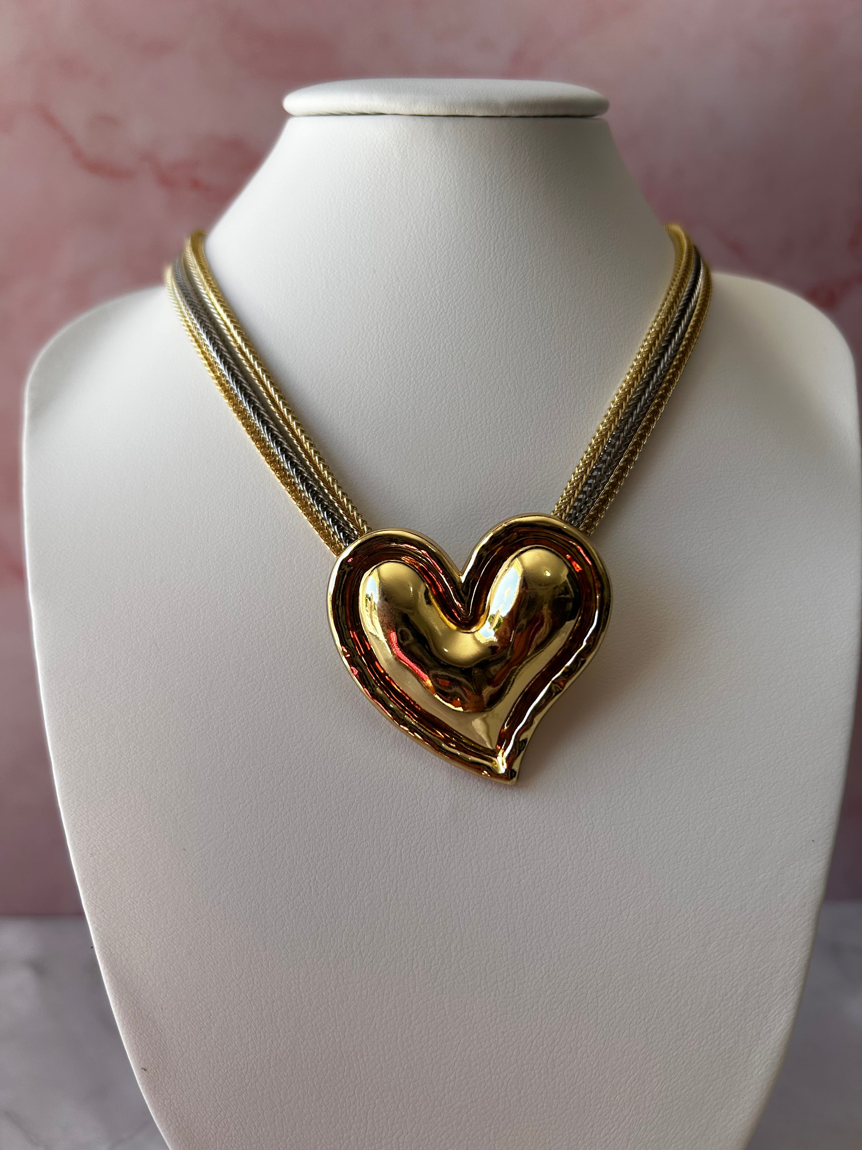 Collar Corazón DuoColor ✨