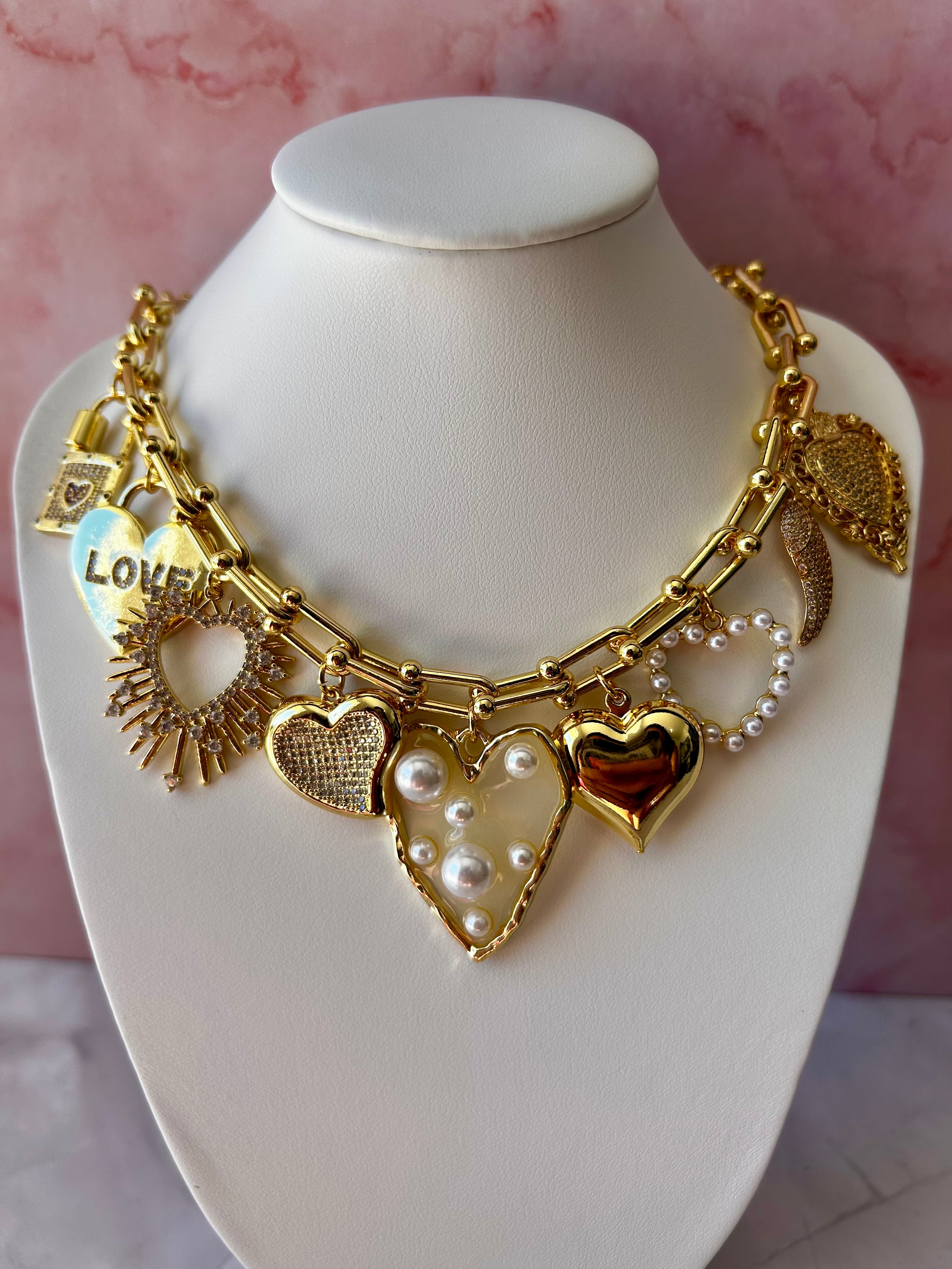 Set Brazalete Golden Hearts Luxe 2 Versión ✨