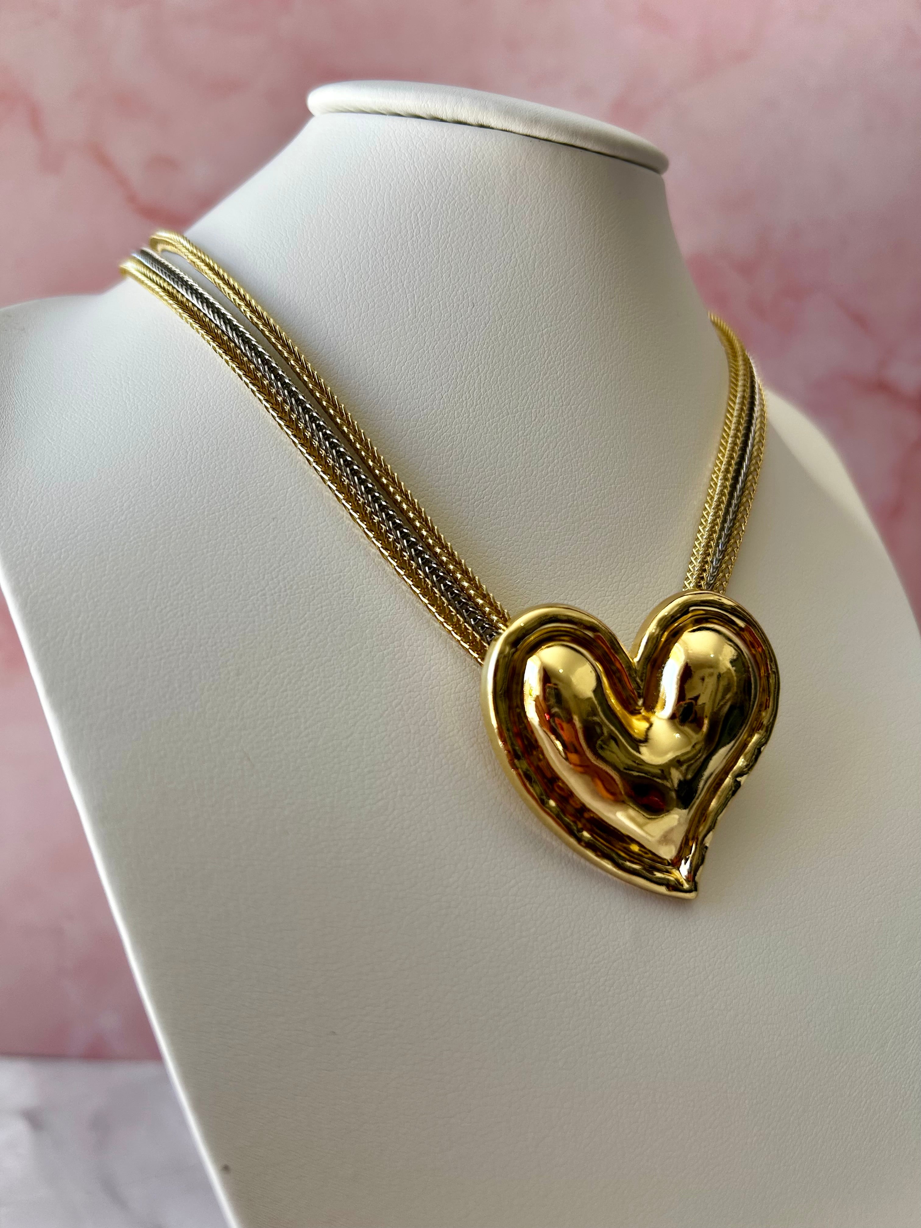 Collar Corazón DuoColor ✨