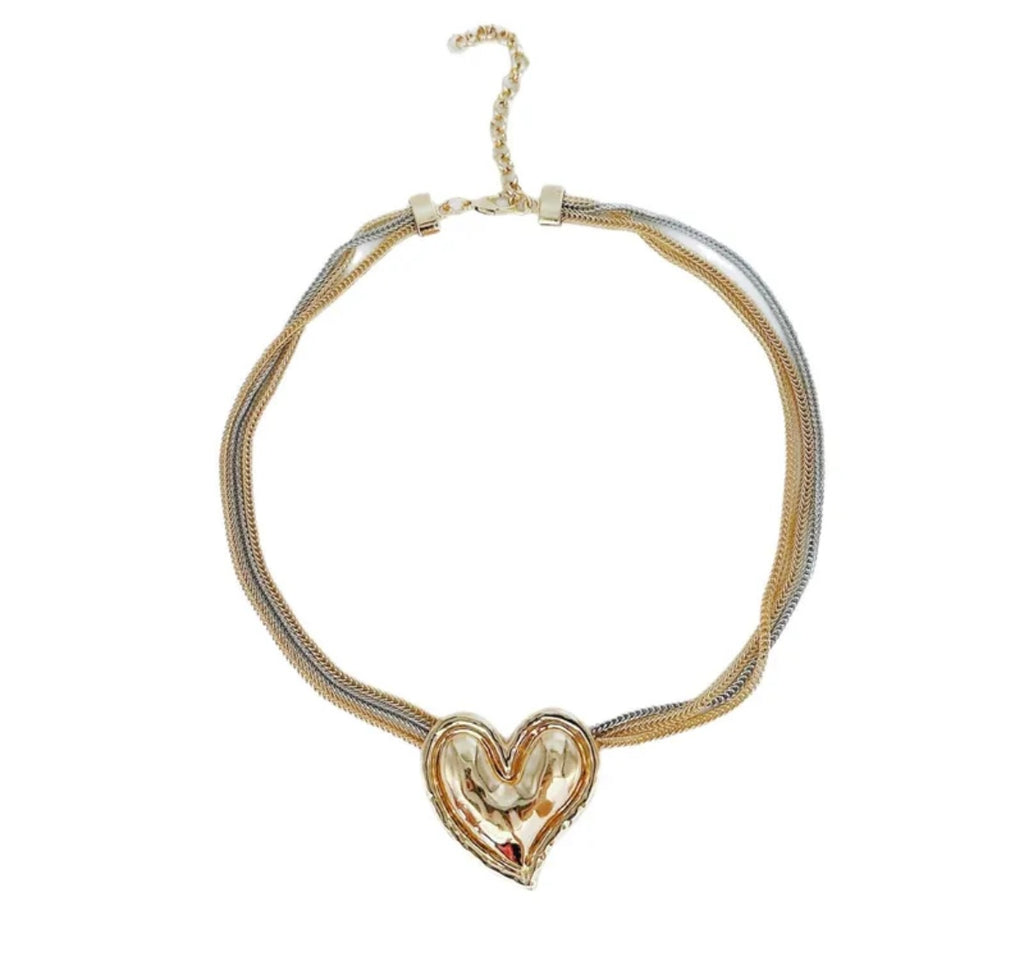 Collar Corazón DuoColor ✨