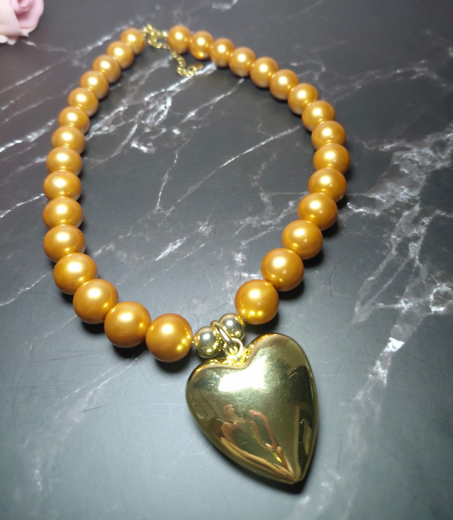 Collar Orange Heart ✨