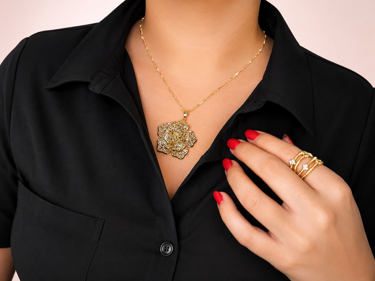 Collar Flor Dama
