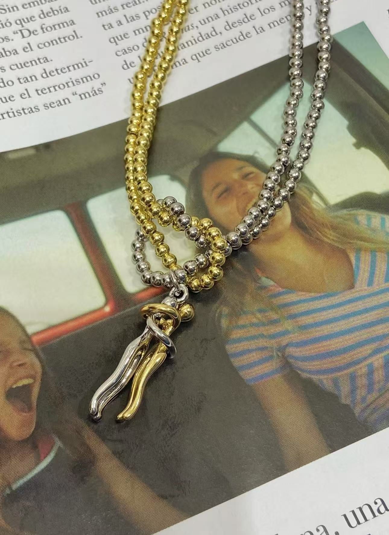 Collar Doble x100pre Juntos Amour ❤️