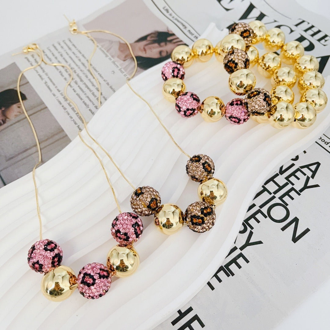 Set Collar y Brazalete Animal Print