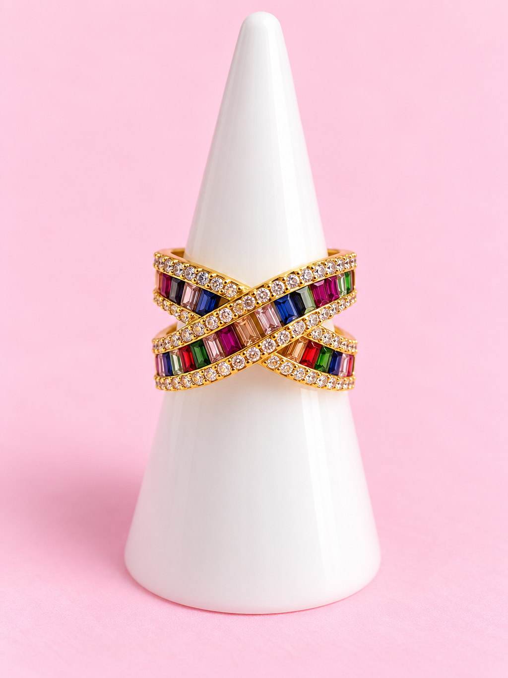 Anillo Cristales Colores