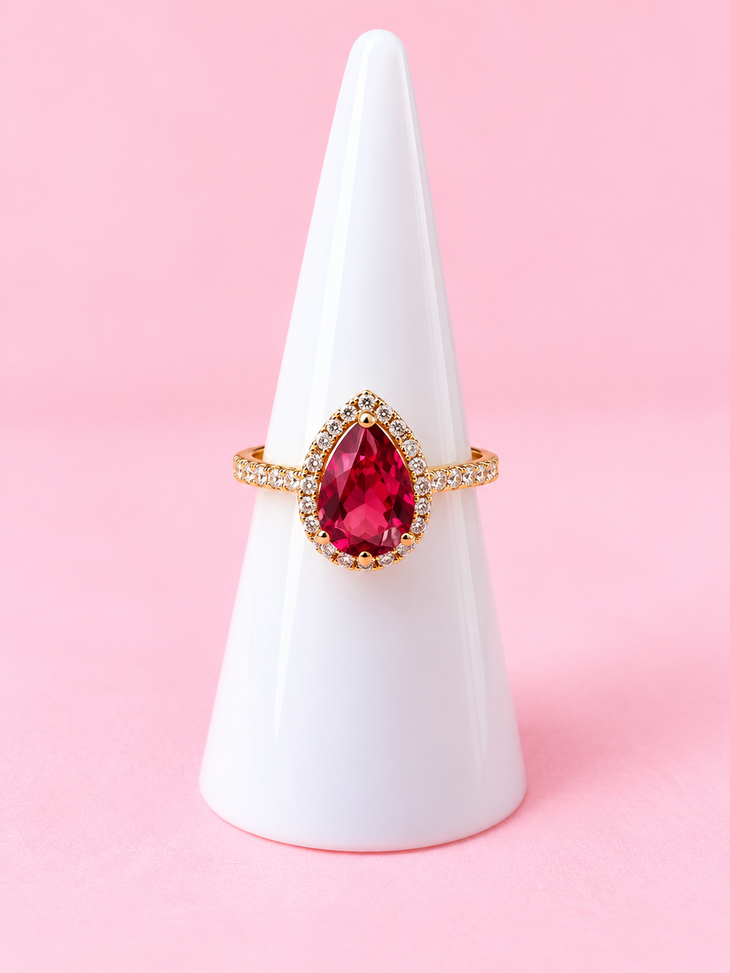 Anillo Cristal Fuchsia