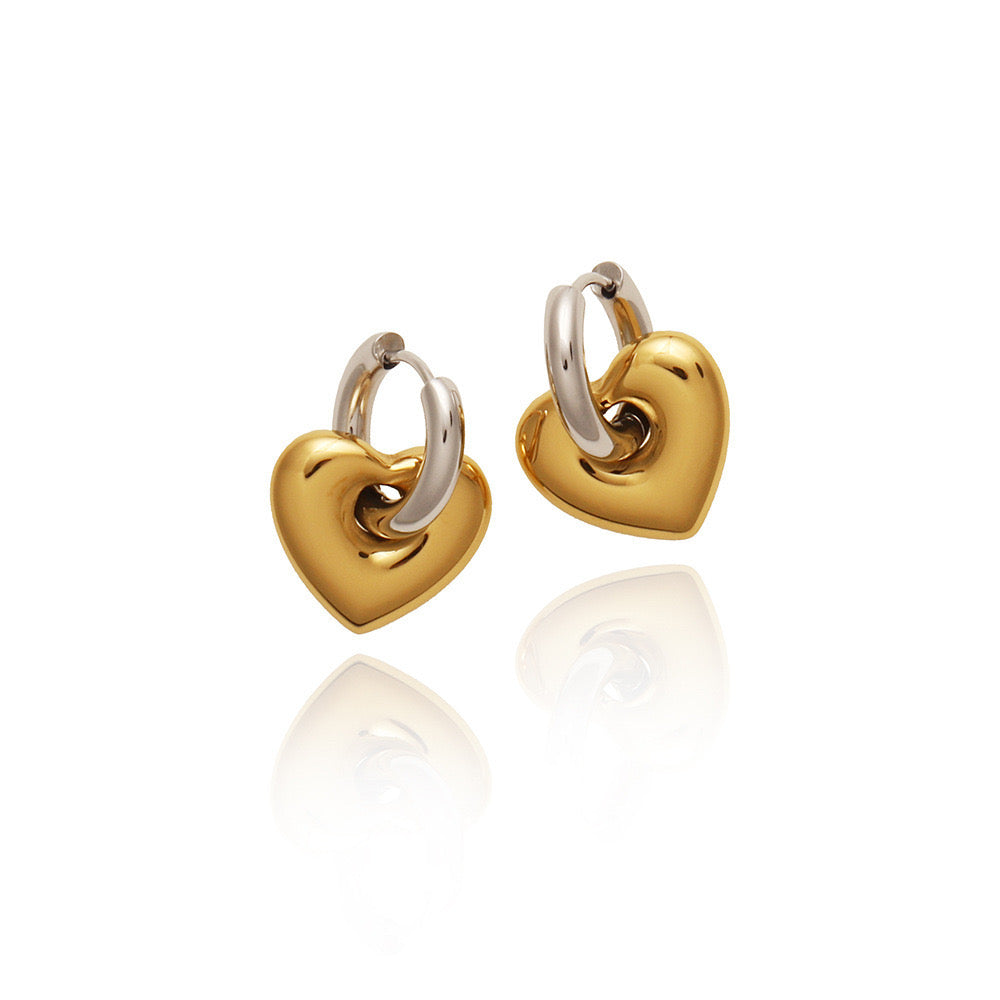 Aretes Corazón Love