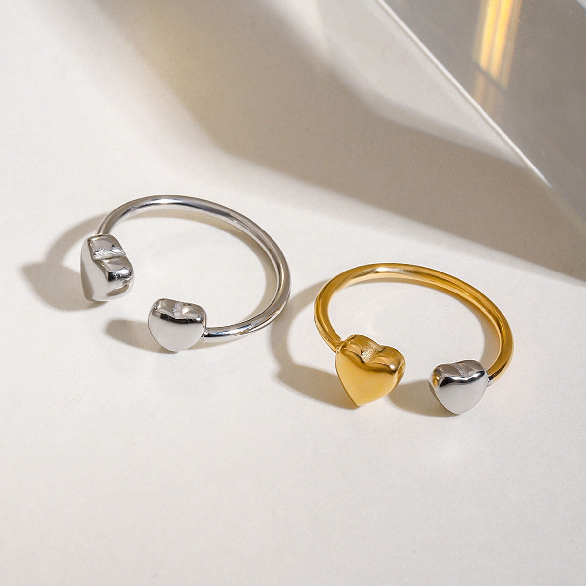 Anillo Doble Corazón ✨