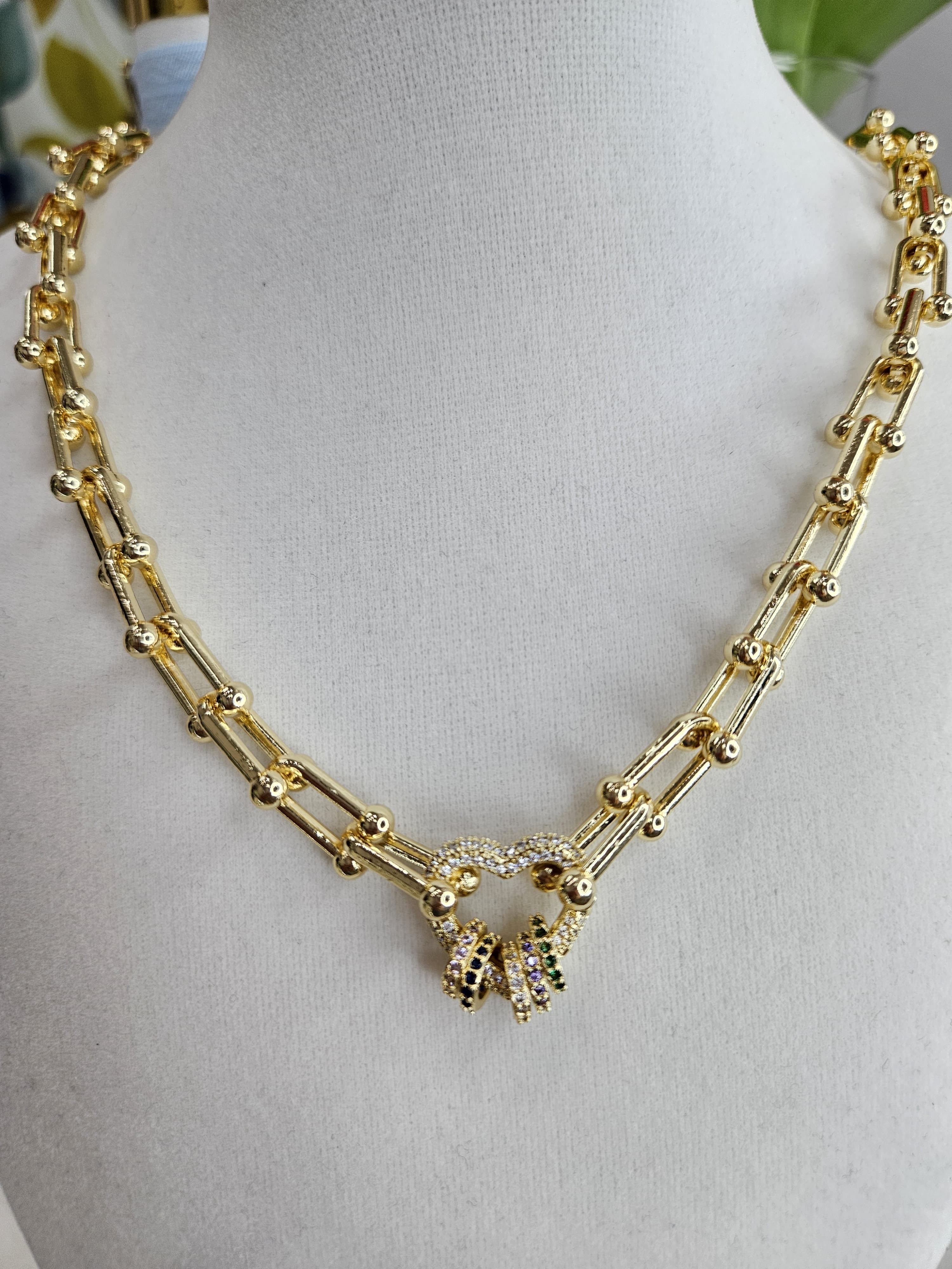 Collar y Aretes Crystal Beads Color