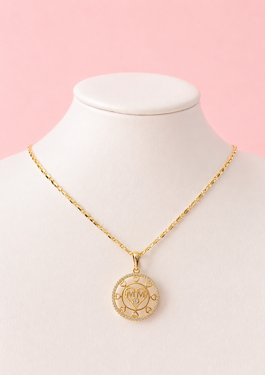 Collar MOM CÍRCULO oro laminado