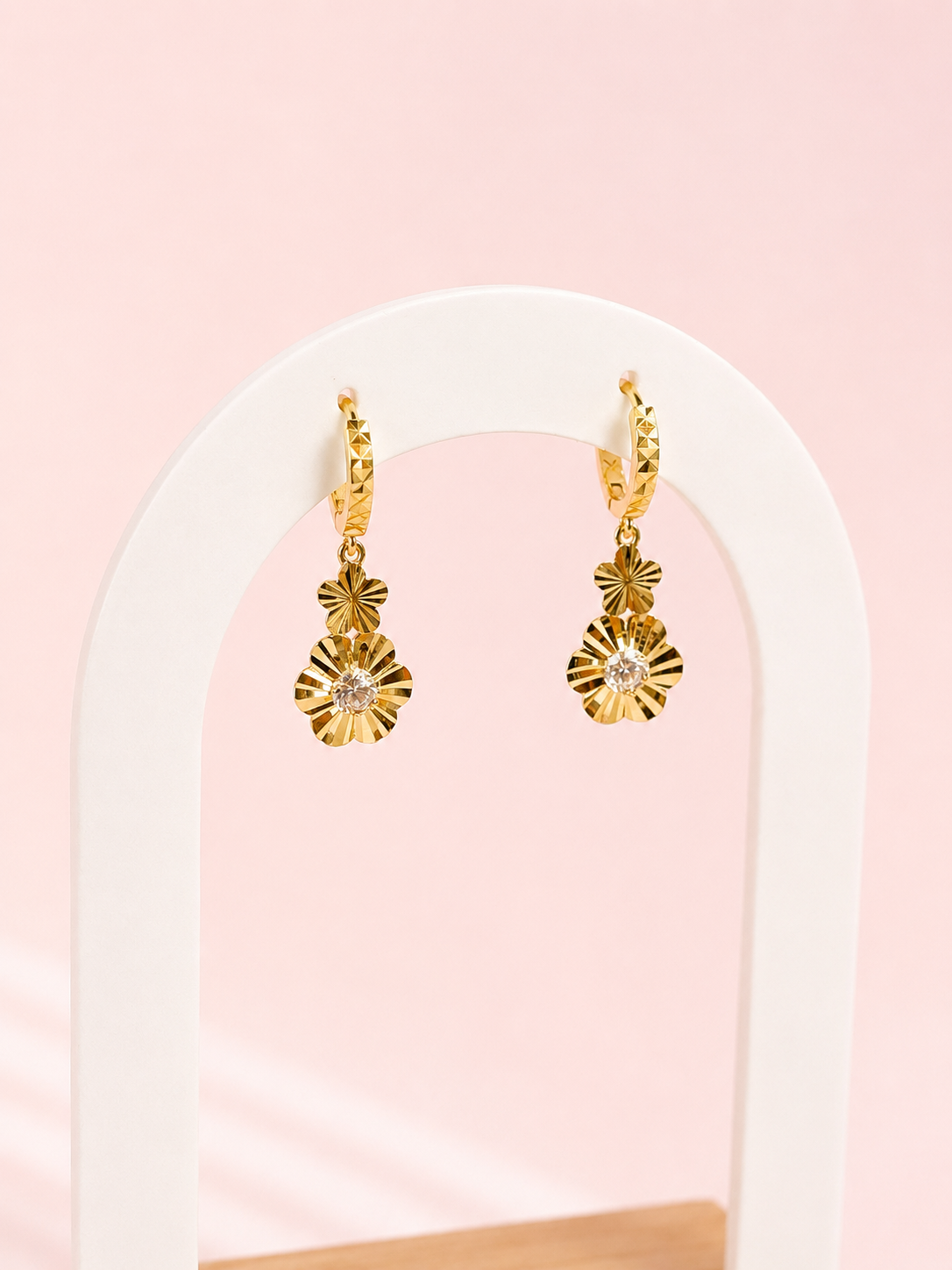 Aretes Argollita Flor