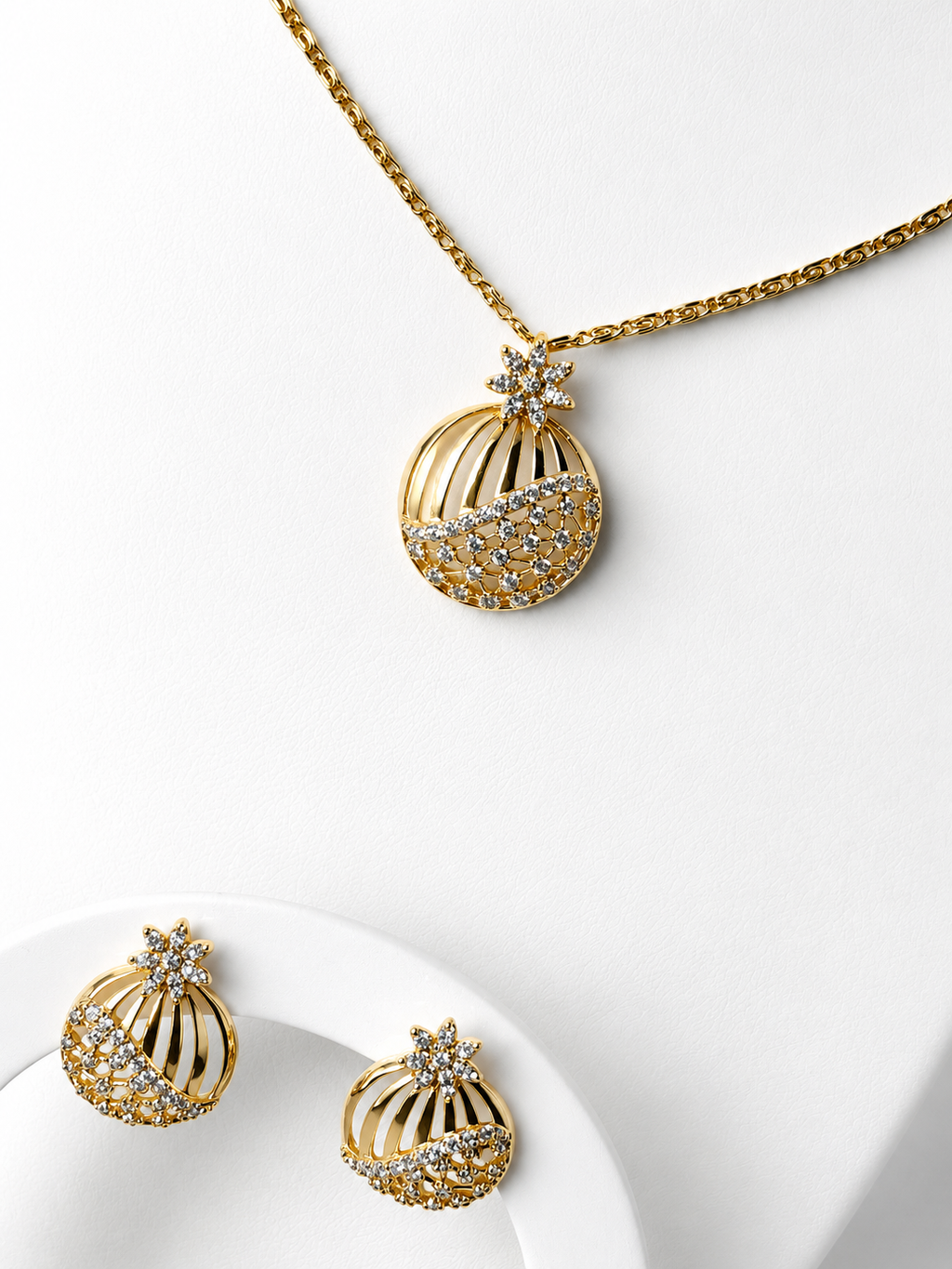 Set Piñaliz Oro laminado