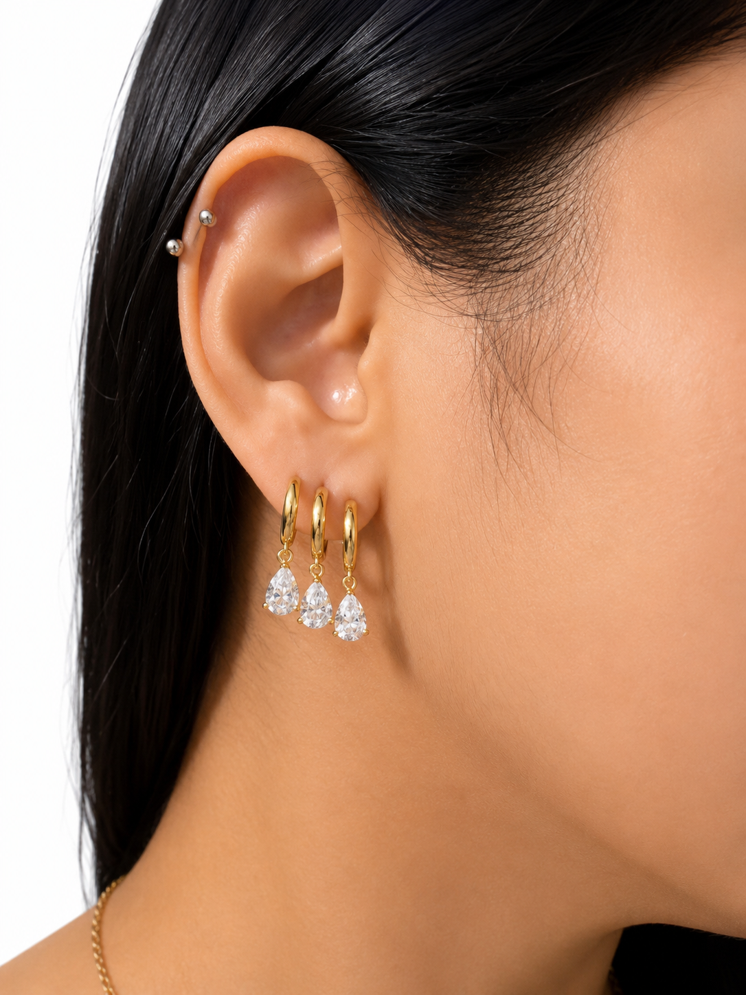 Aretes Triple Gota