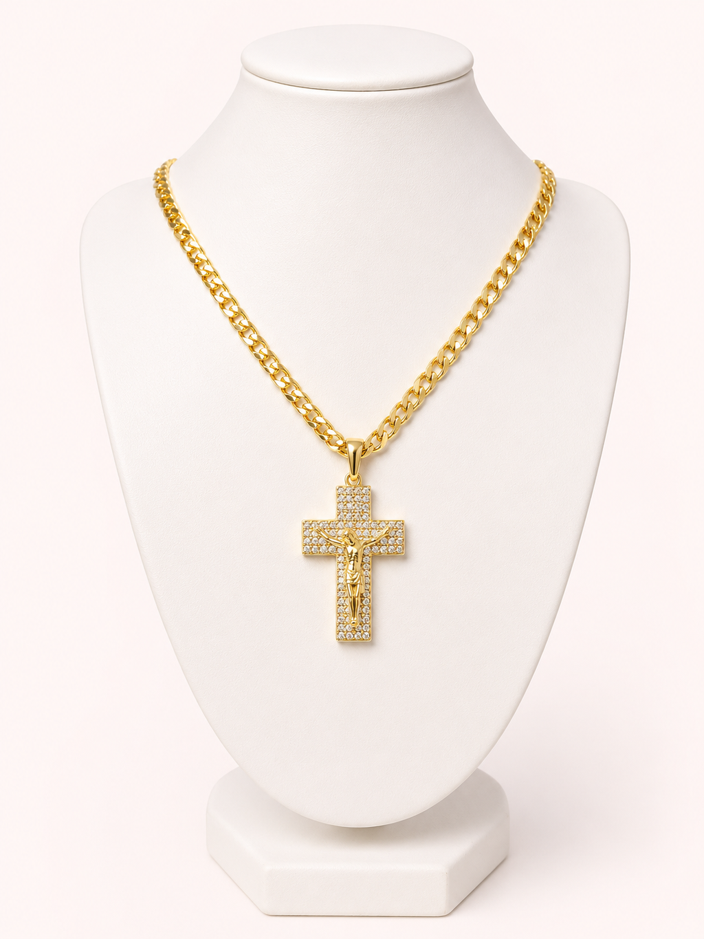 Cadena Cruz Cristo Caballero 🦁