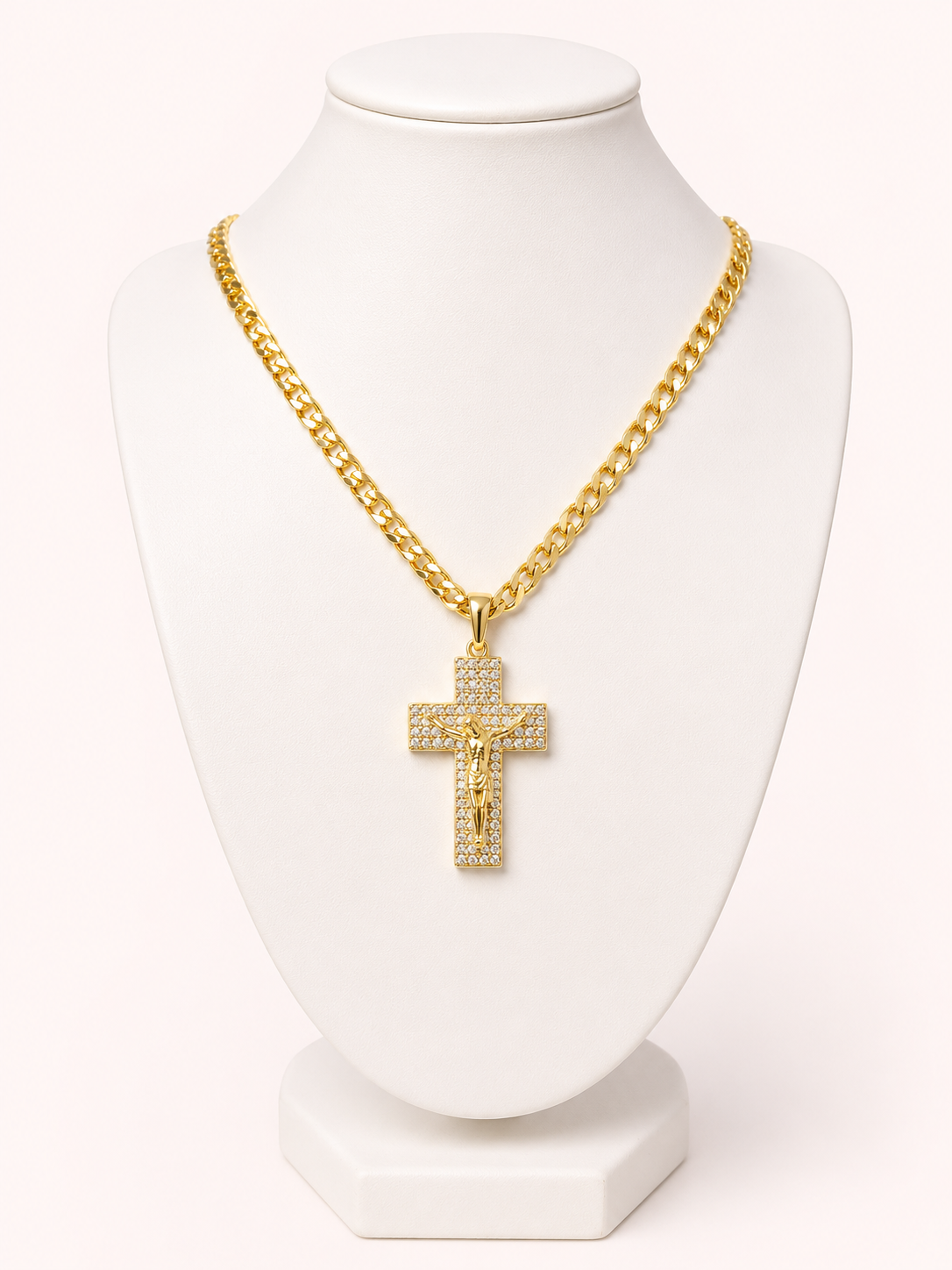 Cadena Cruz Cristo Caballero 🦁