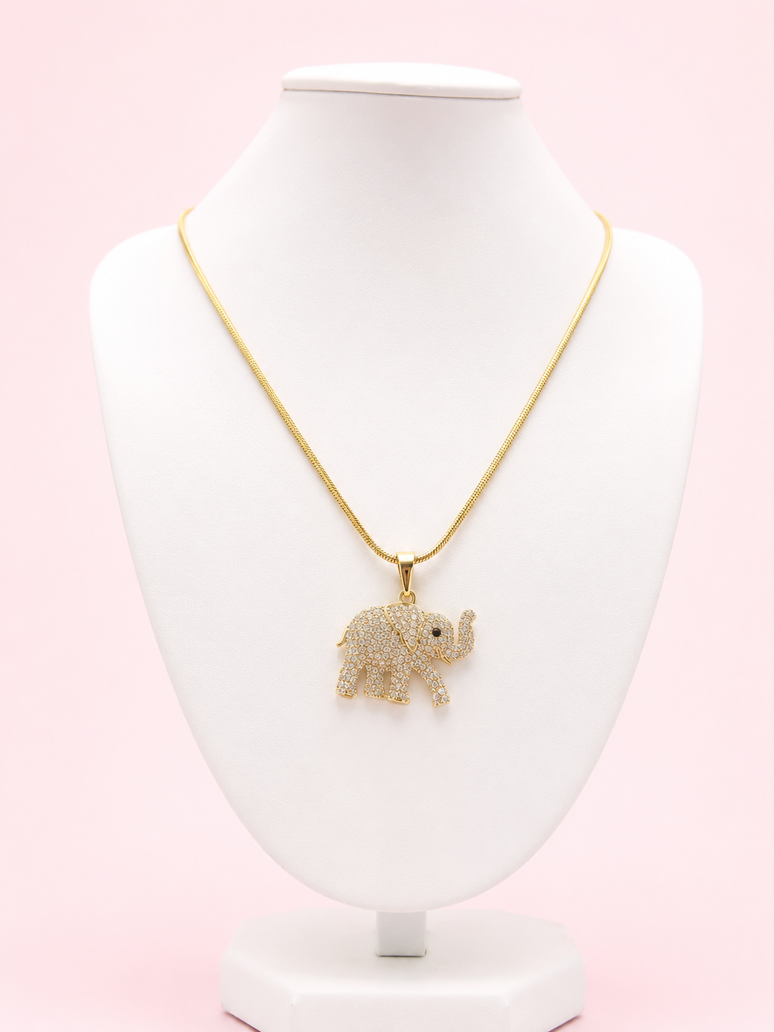 Collar Dama Elefante Cristales