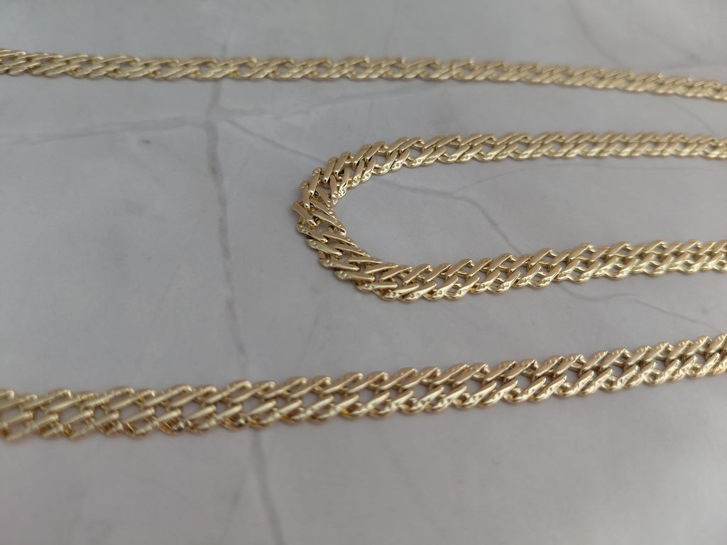 Cadena y Pulcera Estilo Española Oro Laminado XP